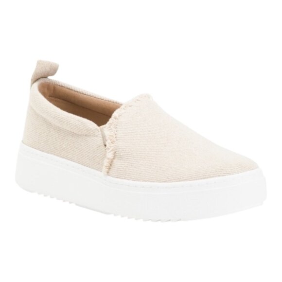 EILEEN FISHER Shoes - EILEEN FISHER Canvas Pall Flatform Sneakers size various color natural